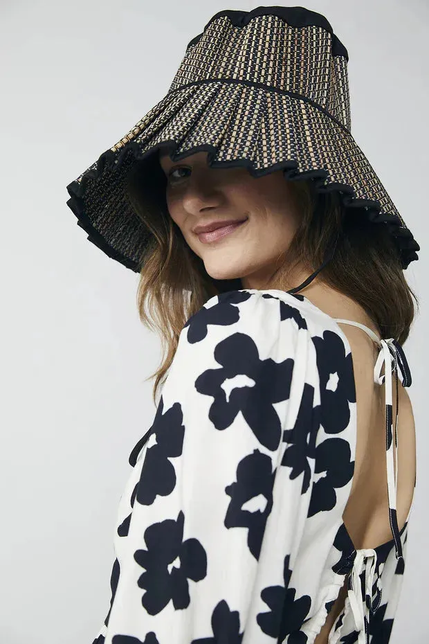 Rue Stiic Hallie Mini Dress in Black Daisy - Final Sale