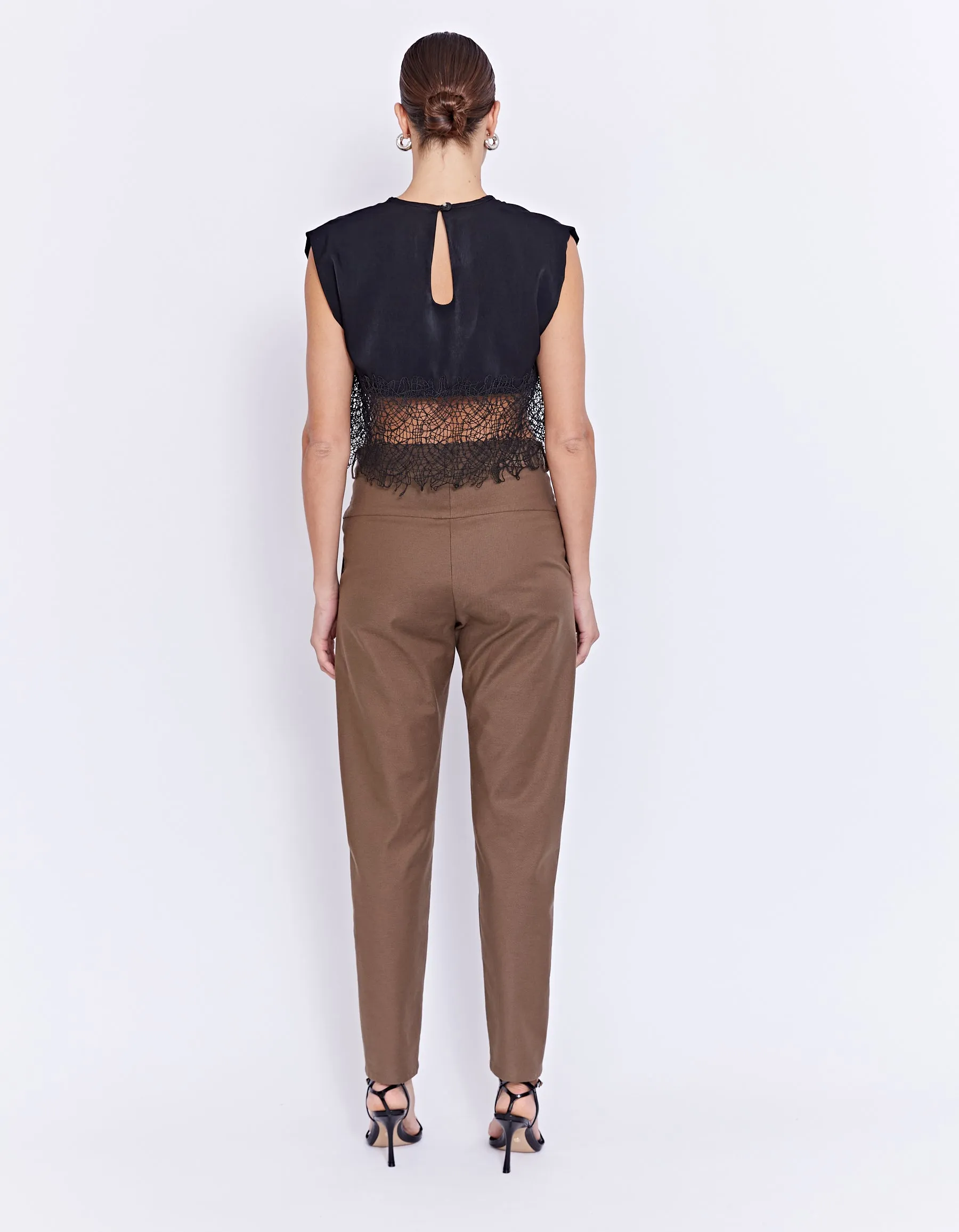 SIREN LACE TOP | BLACK