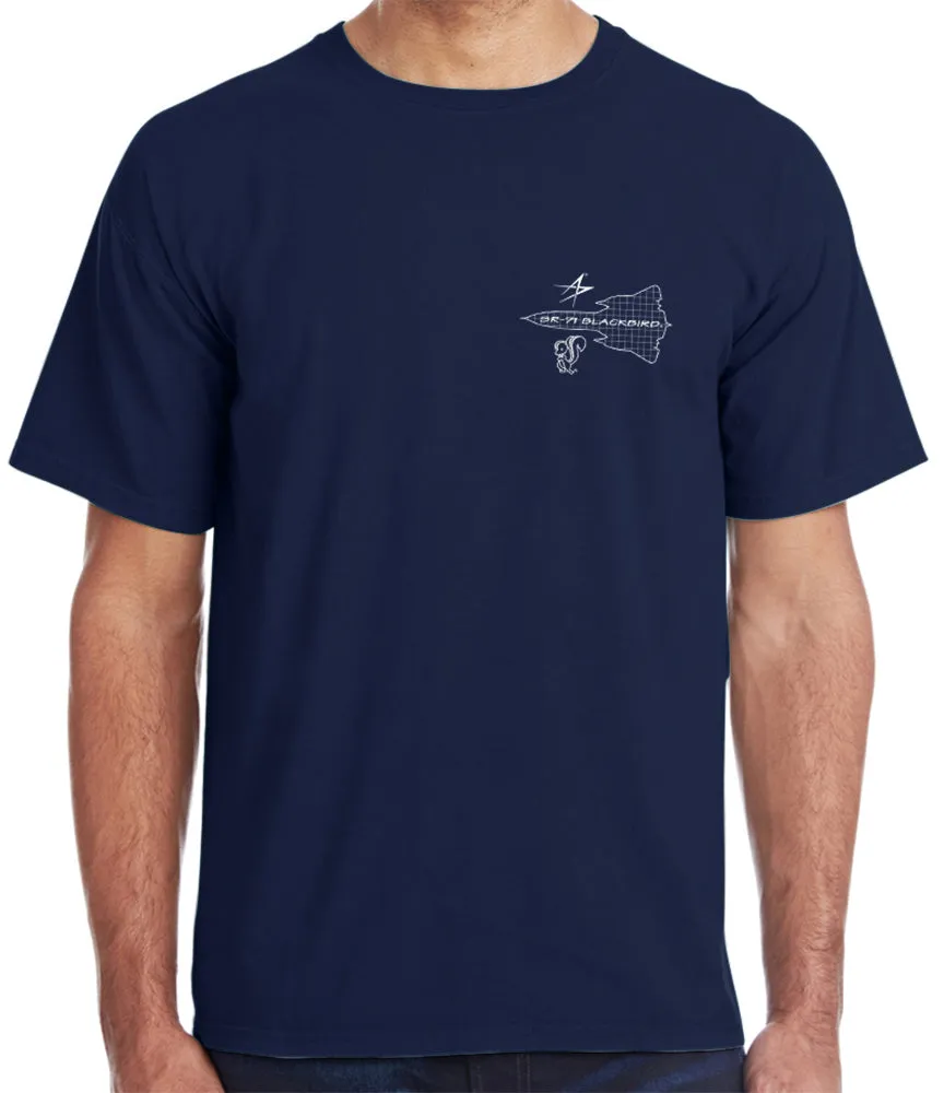 SR 71 Blackbird Blueprint T-Shirt