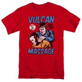 Star Trek Massage Mens T Shirt Red