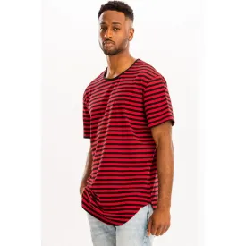 Striped Tee - Black/Red