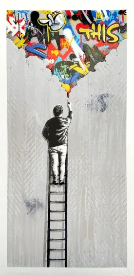 The Crack Silkscreen Print by Martin Whatson