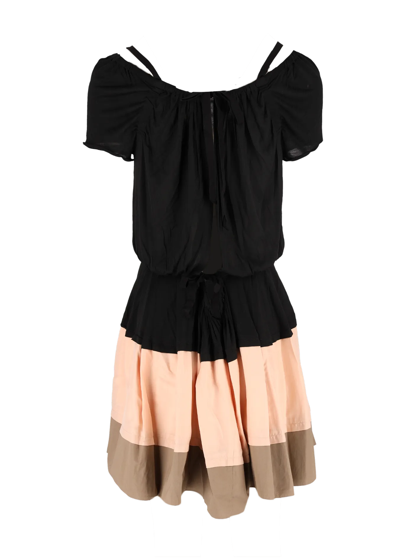 tiered a-line dress