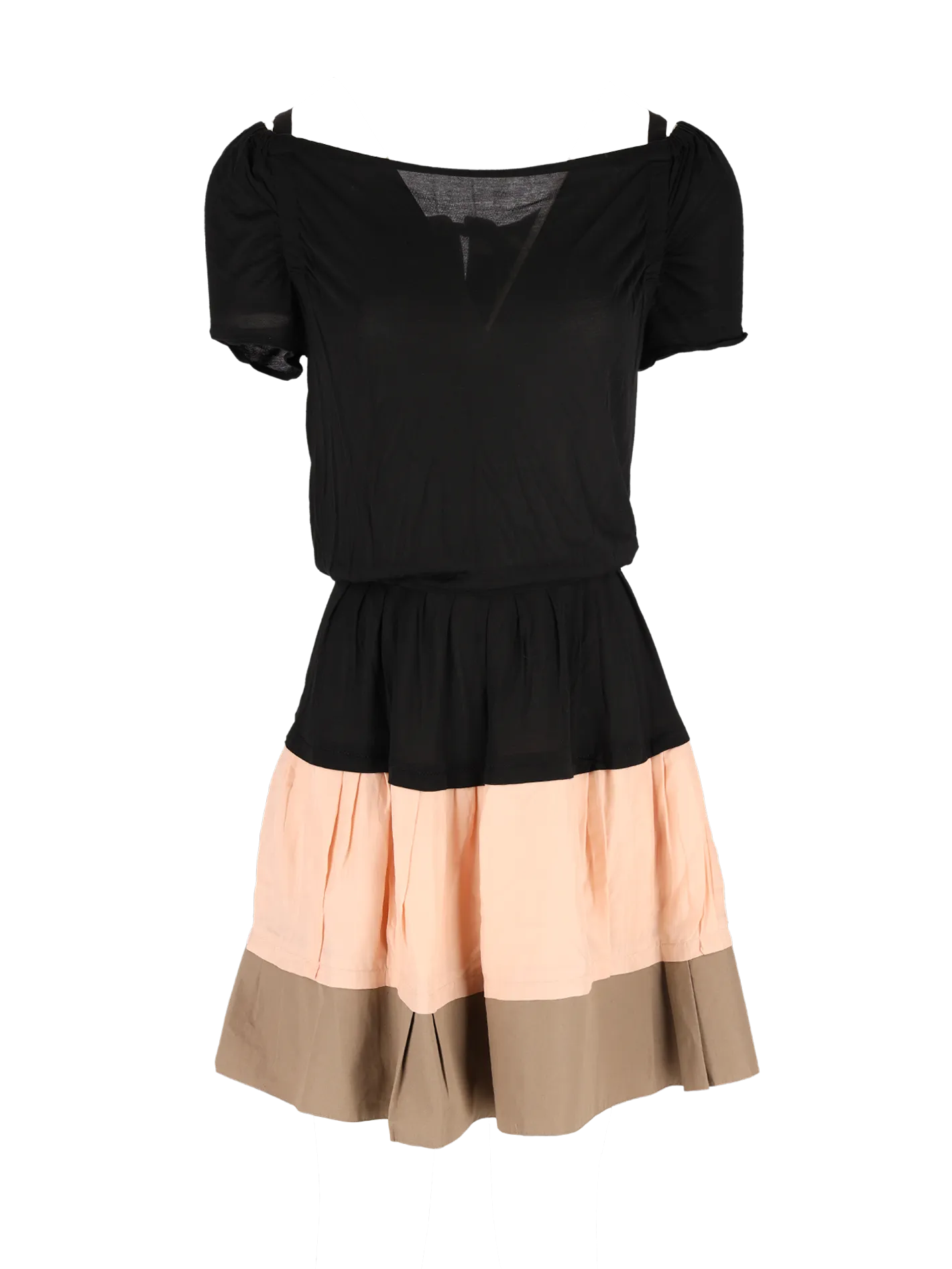 tiered a-line dress