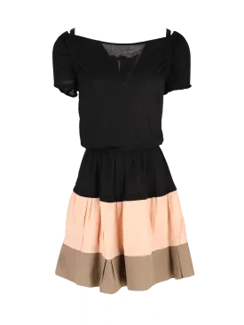 tiered a-line dress