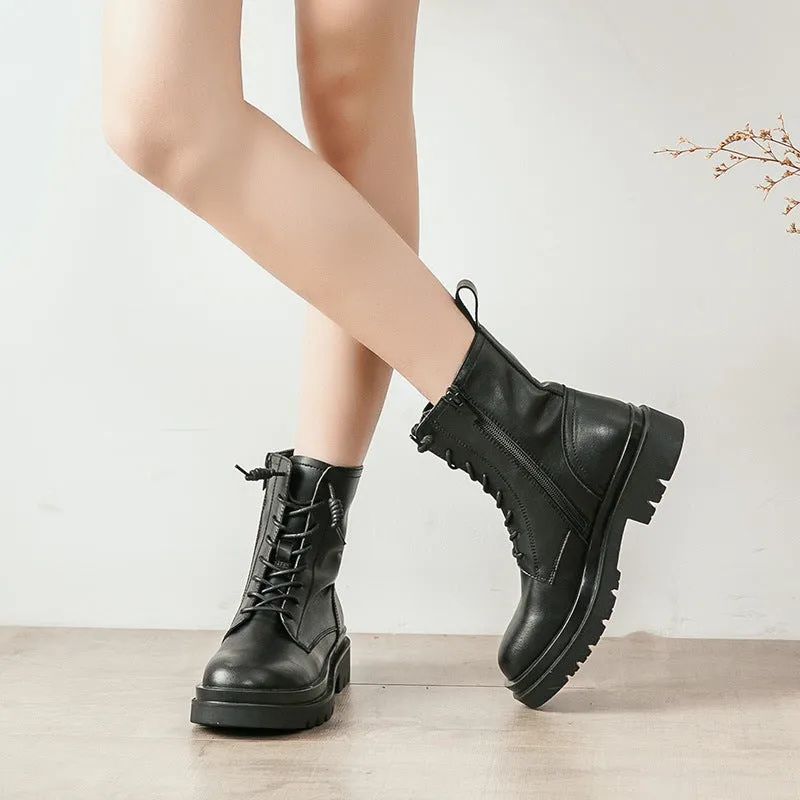 Toleet Leather Martin Boots