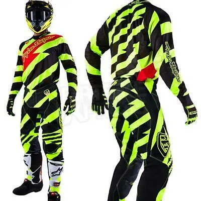 Troy Lee Designs SE Pants Caution Flo Yellow Black