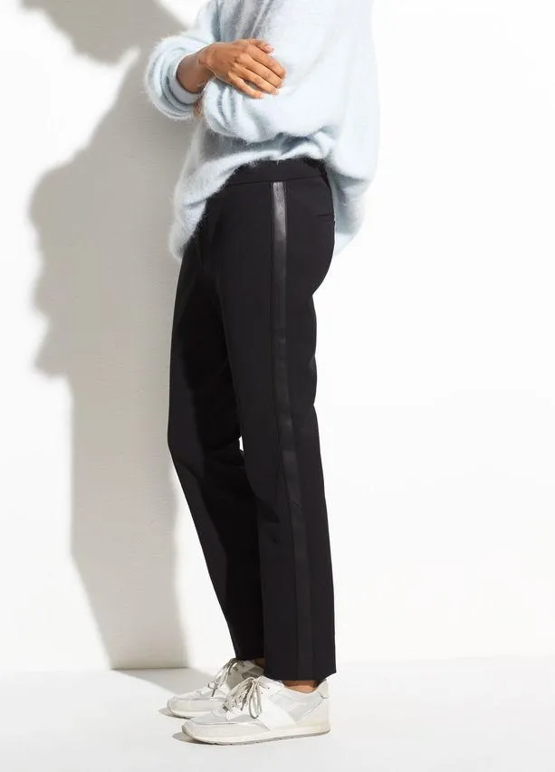 VINCE - Side Strap Trouser Black
