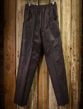 Vintage Sally B Leather Pants 80s Brown Medium