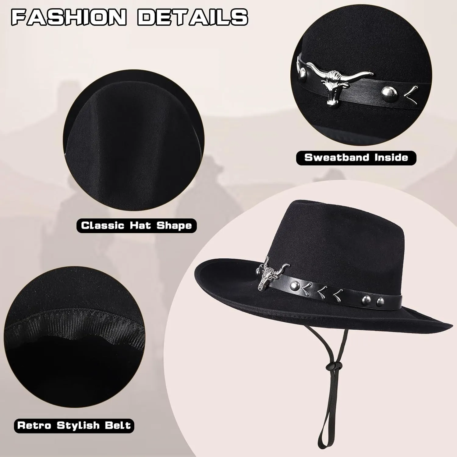 Western Outfits for Women Cowgirl Tassel Sleeveless Vest Cowboy Hat and Paisley Bandana