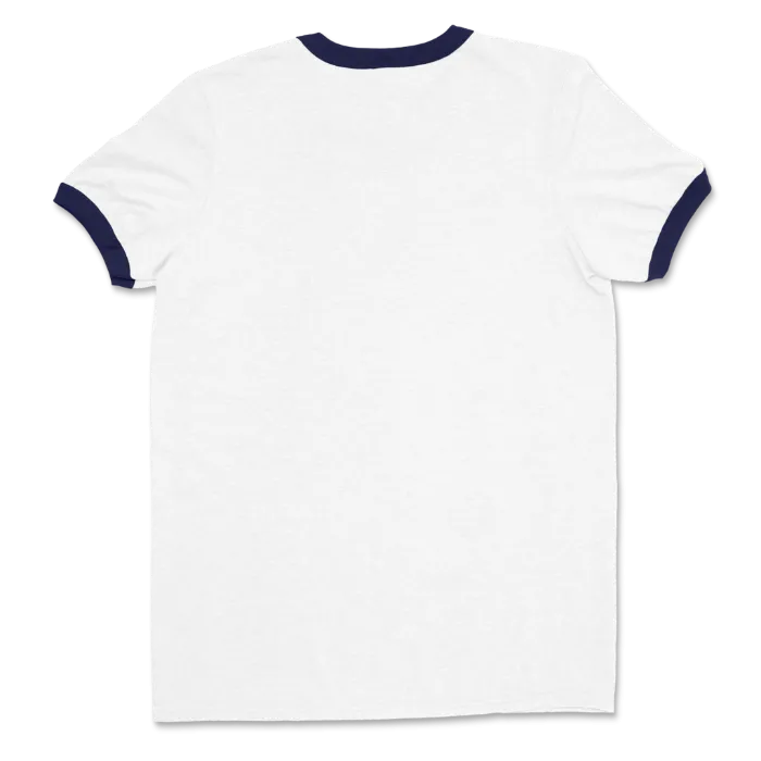 White/Navy Ringer T-shirt