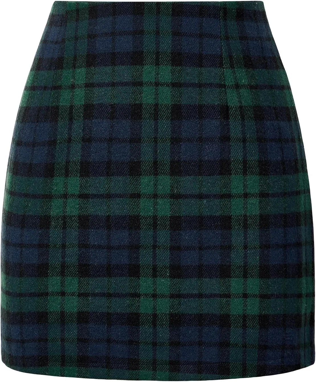 Womens Plaid Skirts High Waist Pencil Skirt Bodycon Mini Skirt Fall Winter Outfits for Women