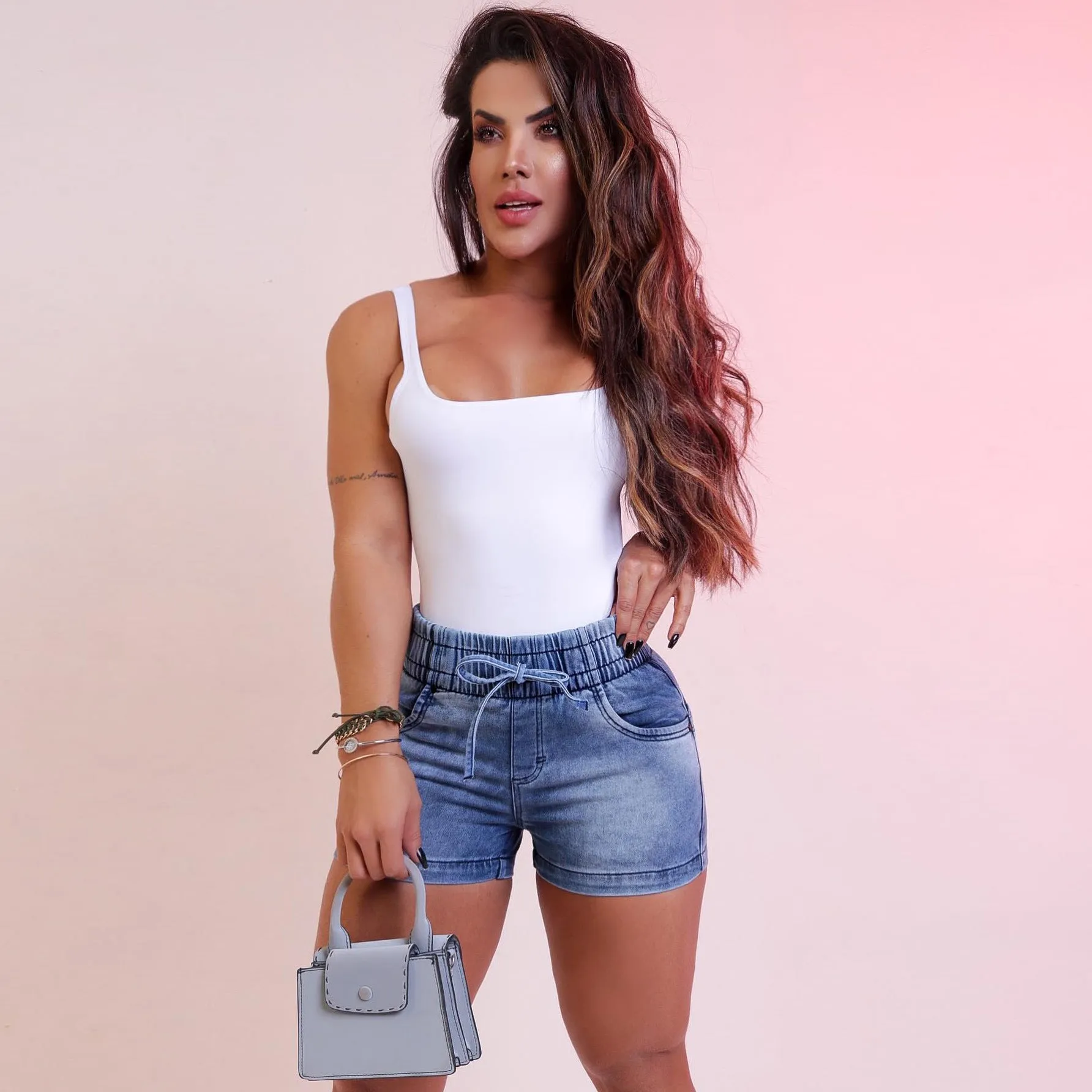 Women's Spring And Summer New Tight Denim Shorts