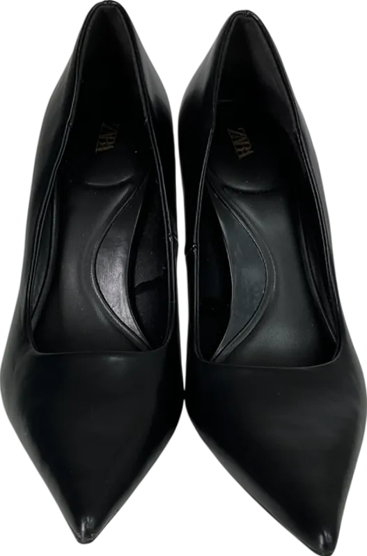 ZARA Black Stiletto Heel Shoes UK 4 EU 37 👠